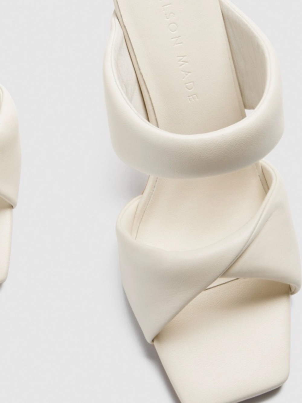 Nelson Made Cream Heeled Sandals Size 39